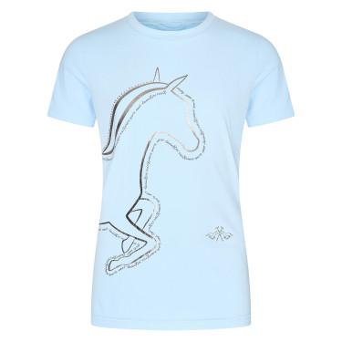 T-shirt HV Polo Laurelle kinderen Lichtblauw