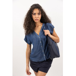 Blouse Harcour Shaina Marine Marineblauw