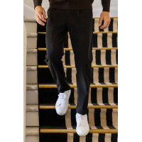 Chino broek Harcour Adam Zwart