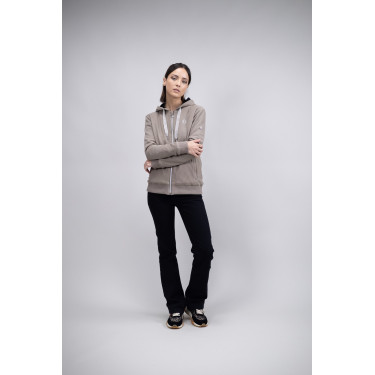 Hoodie Harcour Swai Taupe Bruin