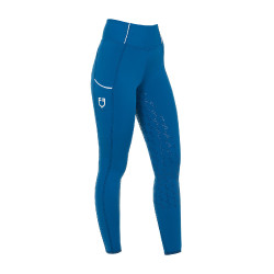 Dameslegging met volledige grip Classic Equestro Koraalblauw Dameslegging met volledige grip Classic Equestro Koraalblauw