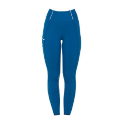 Dameslegging met volledige grip Classic Equestro Koraalblauw Dameslegging met volledige grip Classic Equestro Koraalblauw
