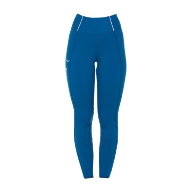 Dameslegging met volledige grip Classic Equestro Koraalblauw Dameslegging met volledige grip Classic Equestro Koraalblauw