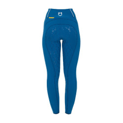 Dameslegging met volledige grip Classic Equestro Koraalblauw Dameslegging met volledige grip Classic Equestro Koraalblauw