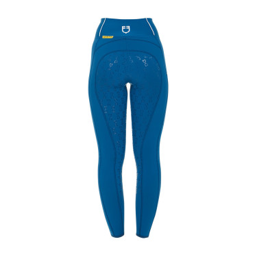 Dameslegging met volledige grip Classic Equestro Koraalblauw Dameslegging met volledige grip Classic Equestro Koraalblauw