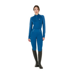 Dameslegging met volledige grip Classic Equestro Koraalblauw Dameslegging met volledige grip Classic Equestro Koraalblauw