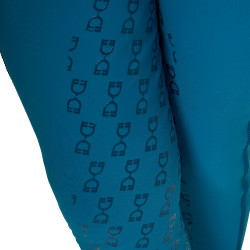 Meisjeslegging met grip en Equestro-logo Koraalblauw