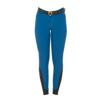 Strakke damesbroek met grip met logo Zenda Equestro Koraalblauw Strakke damesbroek met grip met logo Zenda Equestro Koraalblauw