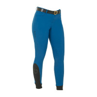 Strakke damesbroek met grip met logo Zenda Equestro Asfalt Grijs