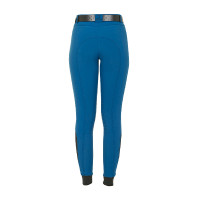 Strakke damesbroek met grip met logo Zenda Equestro Koraalblauw Strakke damesbroek met grip met logo Zenda Equestro Koraalblauw