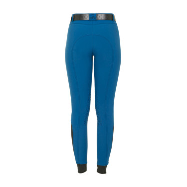 Strakke damesbroek met grip met logo Zenda Equestro Koraalblauw Strakke damesbroek met grip met logo Zenda Equestro Koraalblauw