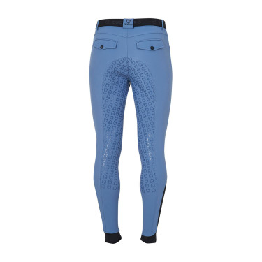 Strakke broek met volledige grip heren Aria Equestro Beringzee Blauw Strakke broek met volledige grip heren Aria Equestro Beringzee Blauw