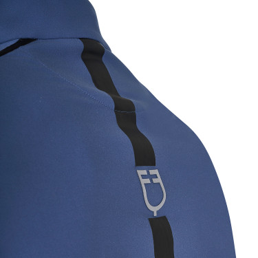 Trainingspolo met lange mouwen voor heren, slim fit Equestro Beringzee Blauw