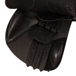 Leren springzadel dubbel model Las Vegas Supreme Donkerbruin