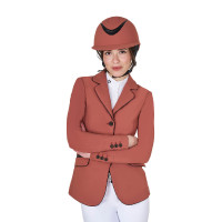 Wedstrijdjas dames in technische stretchstof Equestro Zwart Wedstrijdjas dames in technische stretchstof Equestro Zwart