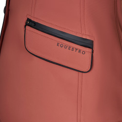 Wedstrijdjas dames in technische stretchstof Equestro Sequoia Bruin