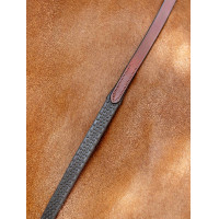 Zachte rubberen teugels LeMieux Chestnut / zilver