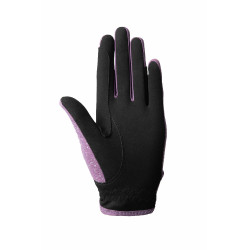 Horze Fay JR Handschoenen Zwarte pruim Violet Horze Fay JR Handschoenen Zwarte pruim Violet