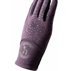 Horze Fay JR Handschoenen Zwarte pruim Violet Horze Fay JR Handschoenen Zwarte pruim Violet