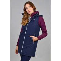 Lange mouwloze bodywarmer Harcour Booster Marine Marineblauw