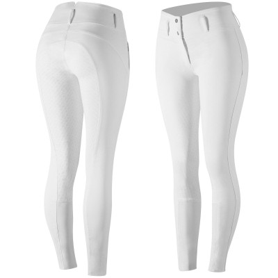 Siliconen antislipbroek Horze Daniela dames Wit