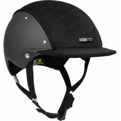 Helm Casco Apart Iconic Embellis zwart gewatteerd in het midden