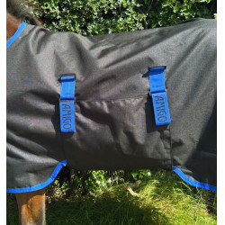 Horseware Amigo Ripstop 900D Petite Turnout 200g deken Zwart / klassiek blauw