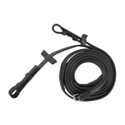 Stübben Slimline rubber teugels met haak 18mm