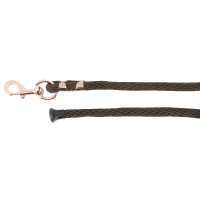 Halstertouw Equithème Soft rose gold Chocolade