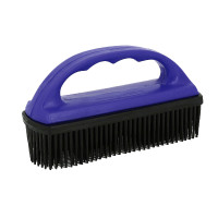 Rubberen Hippotonic borstel voor tapijt Blauw / zwart Rubberen Hippotonic borstel voor tapijt Blauw / zwart