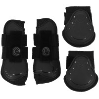 Gamaschen en kogelbeschermers Ik hou van je Equithème Zwart