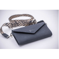 Phone Pocket Pénélope perforatieleer zwart Phone Pocket Pénélope perforatieleer zwart