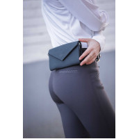 Phone Pocket Pénélope perforatieleer zwart