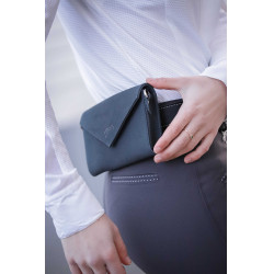 Phone Pocket Pénélope perforatieleer zwart