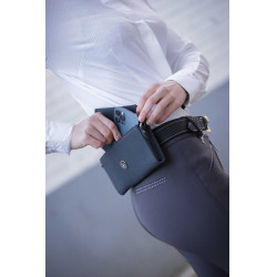 Phone Pocket Pénélope perforatieleer zwart