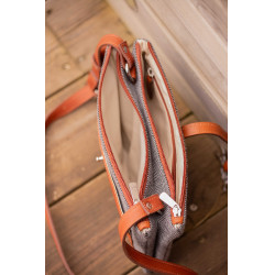 Pénélope Pablito tas groot model Chevronpatroon / cognac Bruin Pénélope Pablito tas groot model Chevronpatroon / cognac Bruin