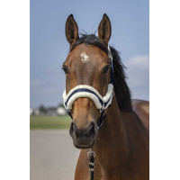 Halster Equithème Nylon Schapenvacht Marine / wit