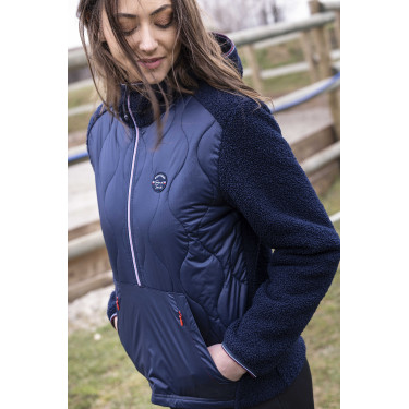 Anorak Equithème Celia Marineblauw