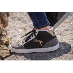 Sneakers Jupiter High Top Pénélope Zwart / grijs Sneakers Jupiter High Top Pénélope Zwart / grijs