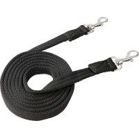 Gewatteerde teugels Zwart