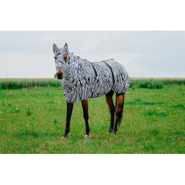 Antiekzeemkap Riding World Zwarte / witte zebra Motieven