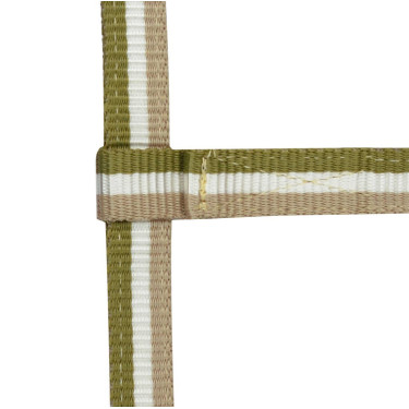 Verstelbaar veulenhalster Kaki / wit / beige Groen