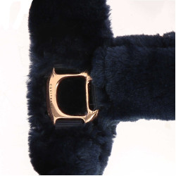 Halster Equithème Teddy roségoud Marineblauw