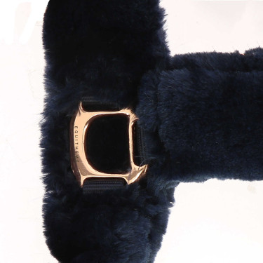 Halster Equithème Teddy roségoud Marineblauw