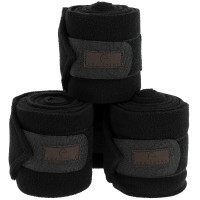 Polo bandages Equithème per 4 Zwart