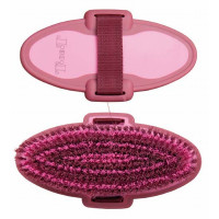 Tweegekleurde zachte borstel T van T Bordeaux / roze