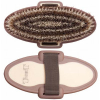 Tweegekleurde zachte borstel T van T Bordeaux / roze