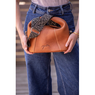 Tas Pénélope Agathe Cognac Bruin