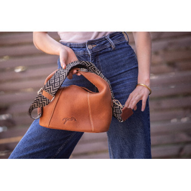 Tas Pénélope Agathe Cognac Bruin