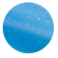 Ronde metalen roskam fluo met glitter Blauw Ronde metalen roskam fluo met glitter Blauw